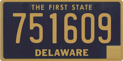 DE license plate 751609