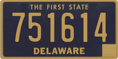DE license plate 751614