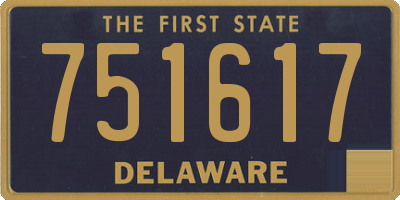 DE license plate 751617