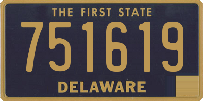 DE license plate 751619