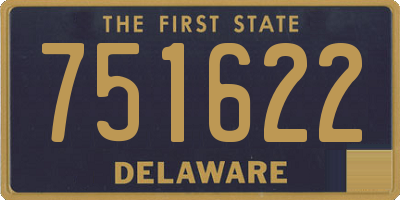 DE license plate 751622