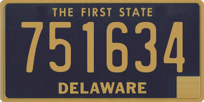 DE license plate 751634