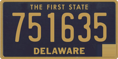 DE license plate 751635