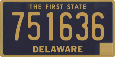 DE license plate 751636