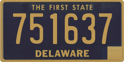 DE license plate 751637