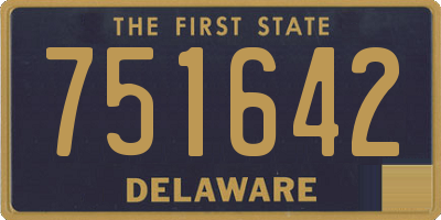 DE license plate 751642
