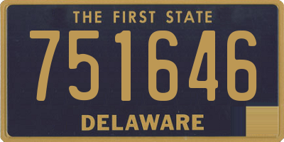 DE license plate 751646