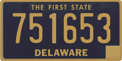 DE license plate 751653