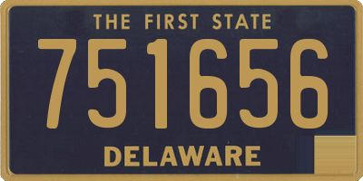 DE license plate 751656