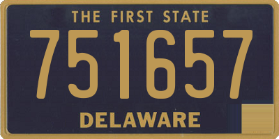 DE license plate 751657