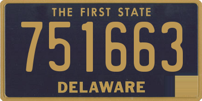 DE license plate 751663