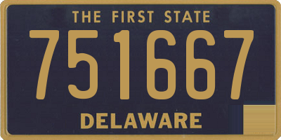 DE license plate 751667