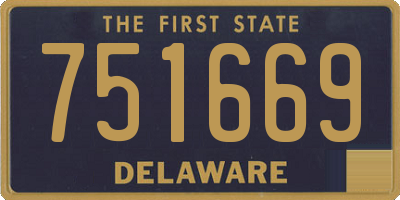 DE license plate 751669