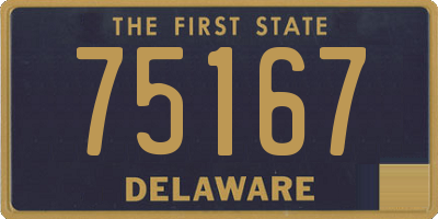DE license plate 75167