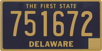 DE license plate 751672