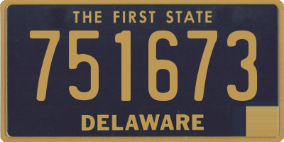 DE license plate 751673