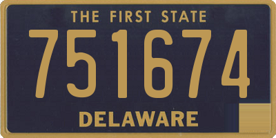 DE license plate 751674