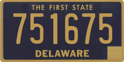 DE license plate 751675