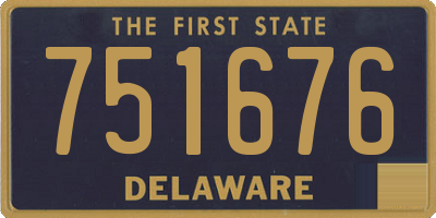 DE license plate 751676