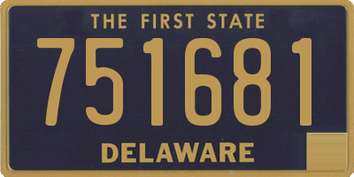 DE license plate 751681