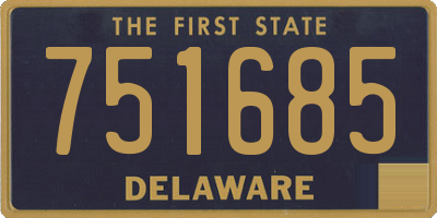 DE license plate 751685