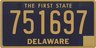 DE license plate 751697