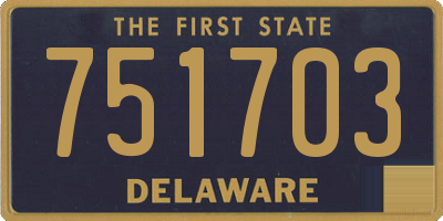 DE license plate 751703