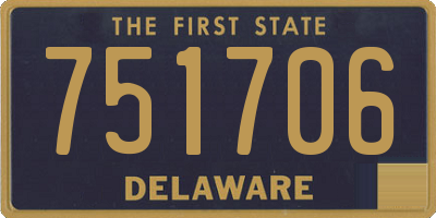 DE license plate 751706
