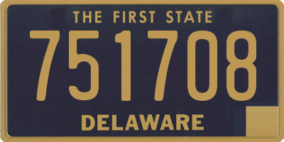 DE license plate 751708