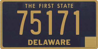 DE license plate 75171