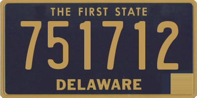 DE license plate 751712