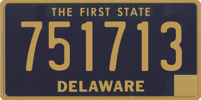 DE license plate 751713