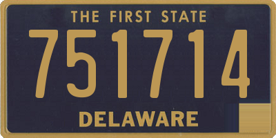 DE license plate 751714