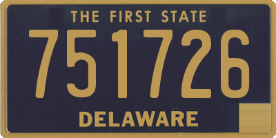 DE license plate 751726