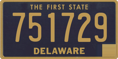 DE license plate 751729