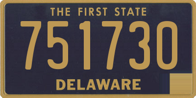 DE license plate 751730
