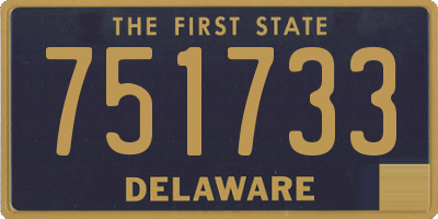 DE license plate 751733