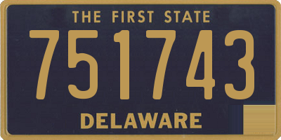 DE license plate 751743