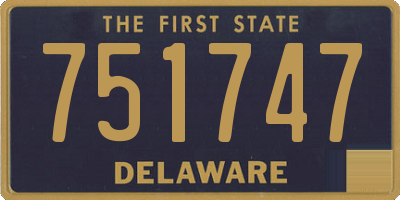 DE license plate 751747