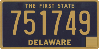 DE license plate 751749
