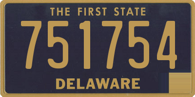 DE license plate 751754