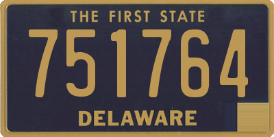 DE license plate 751764
