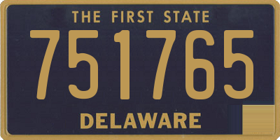 DE license plate 751765