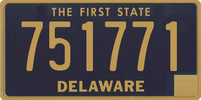 DE license plate 751771