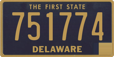 DE license plate 751774