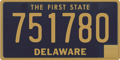 DE license plate 751780