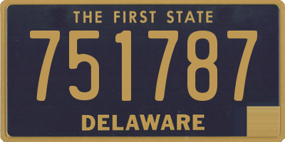 DE license plate 751787