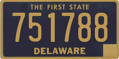 DE license plate 751788