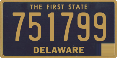 DE license plate 751799