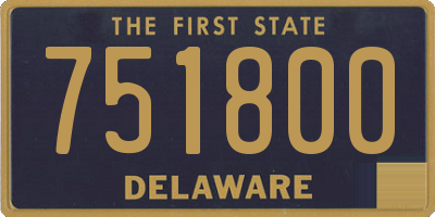 DE license plate 751800